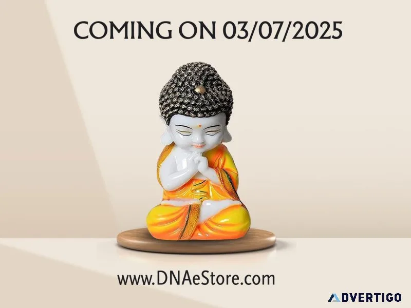 Handcrafted baby monk figurine – baby monk showpiece from dna e-