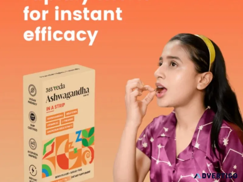 Ashwagandha in a strip for sleep & stress relief | 365 veda