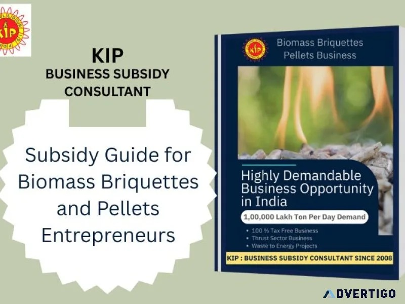 Subsidy guide for biomass briquettes and pellets entrepreneurs