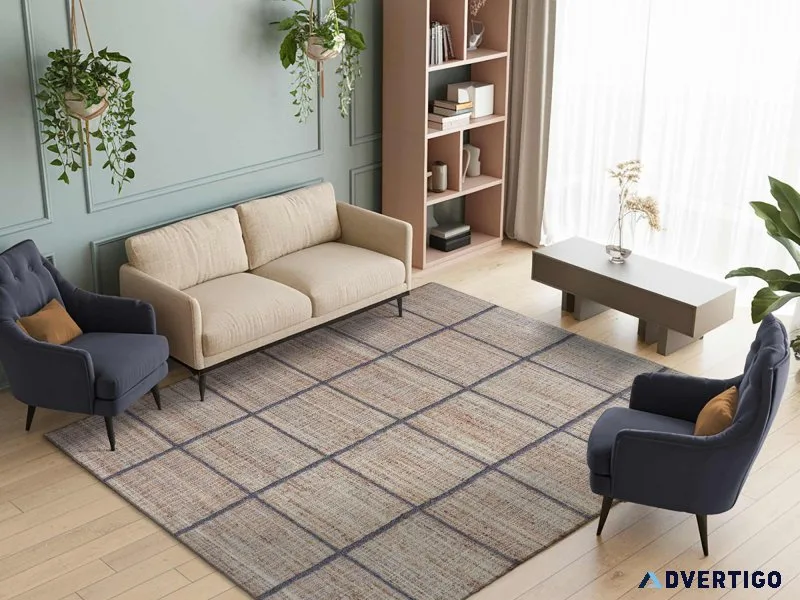 Hand knotted wool rugs india