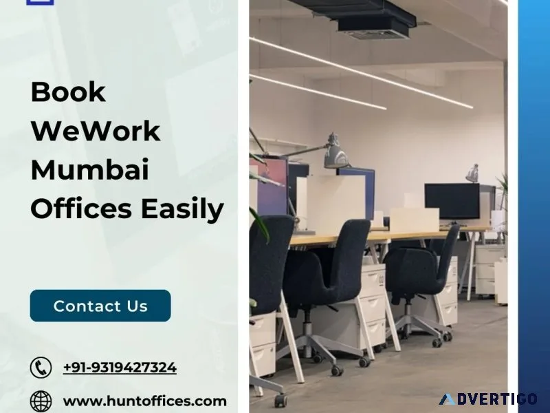Book wework mumbai offices easily | huntoffices