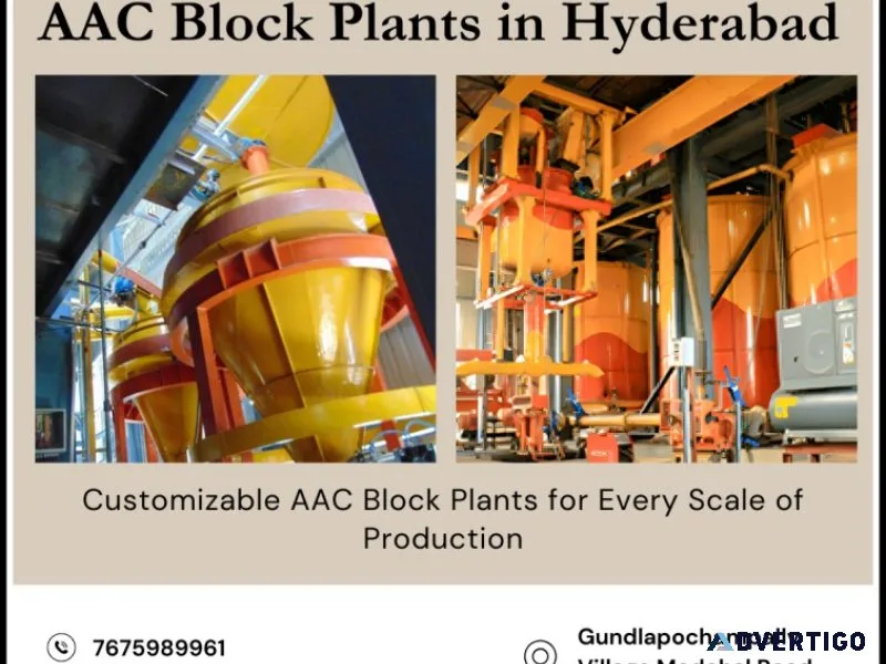 Aac block plants in hyderabad | 7675989961| buildmate