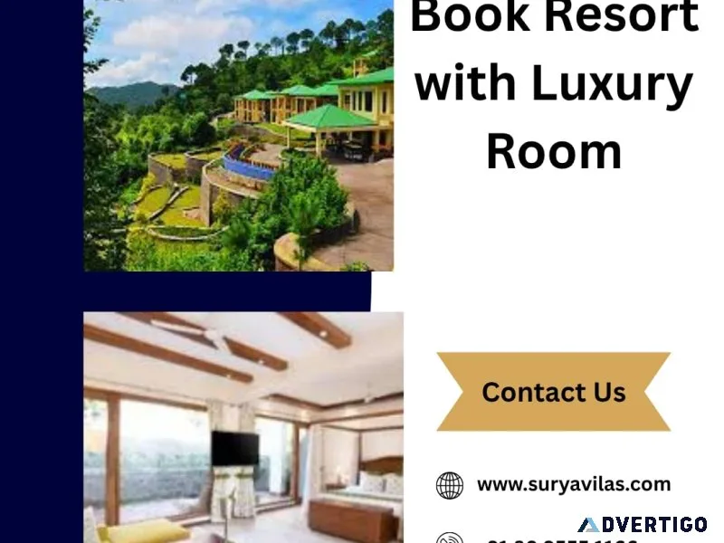 Book resort with luxury room