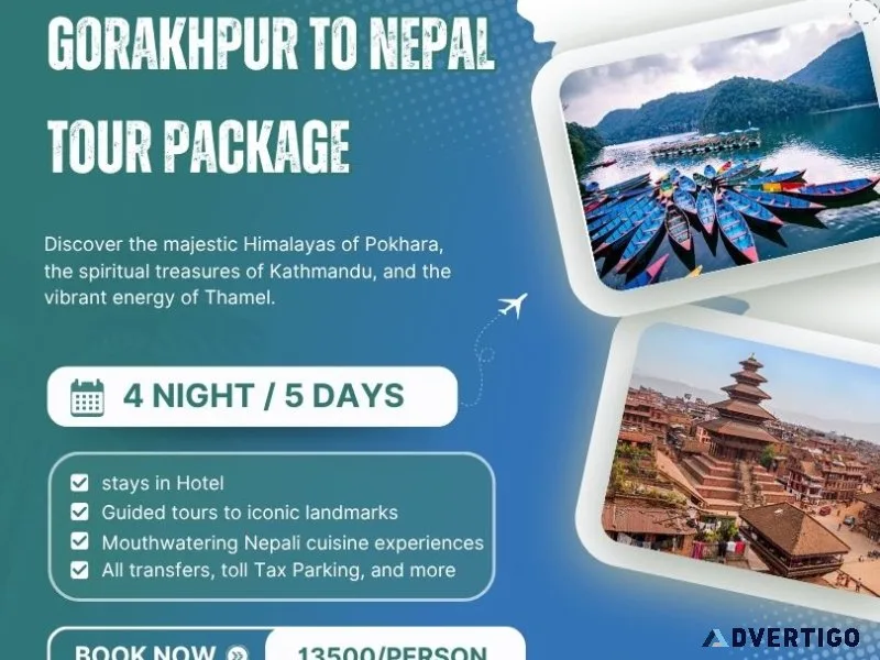 Nepal tour package from gorakhpur