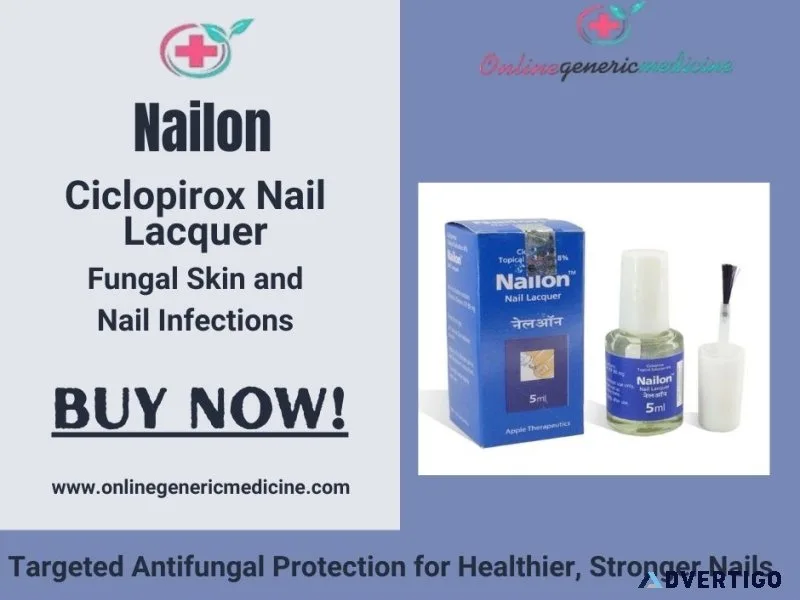 Treat fungal nails with nailon | buy at onlinegenericmedicine