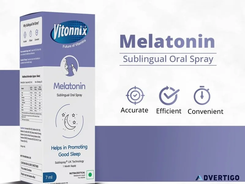 Vitonnix melatonin sublingual oral spray