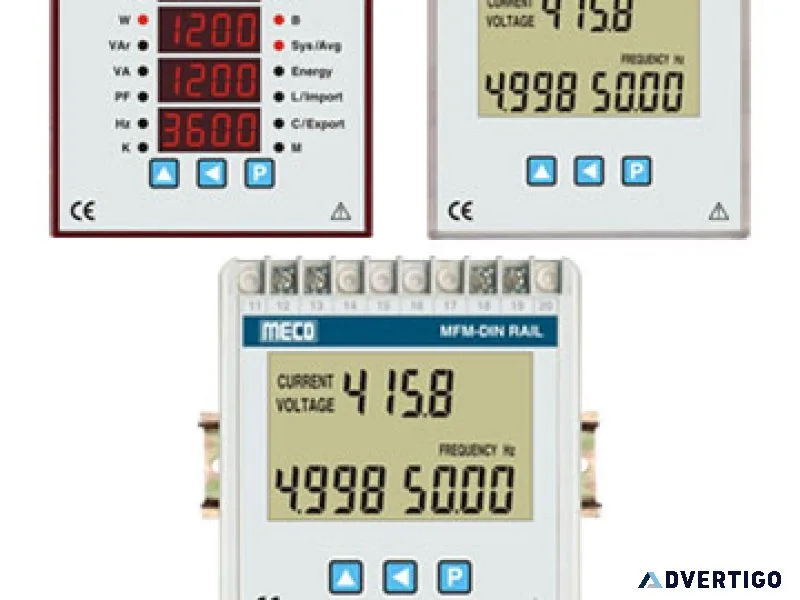 Din rail 3 phase power meter – compact & accurate