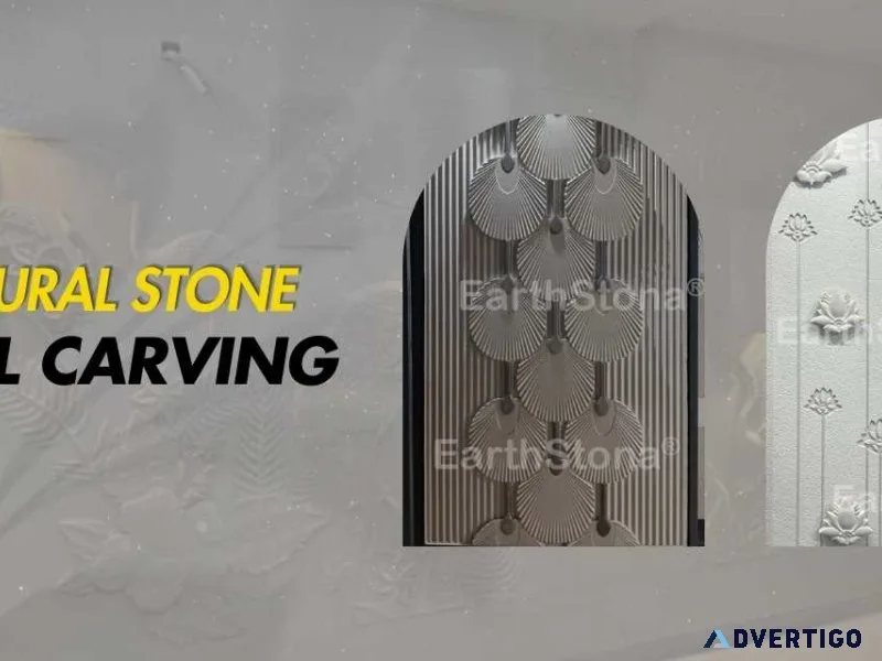 Natural stone wall carving | earthstona