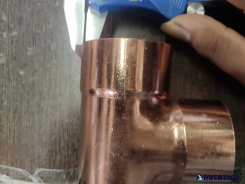 Copper tee fitting