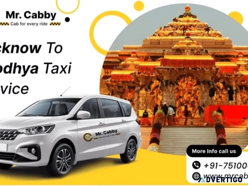 Reliable and transparent taxi service from lucknow to ayodhya wi