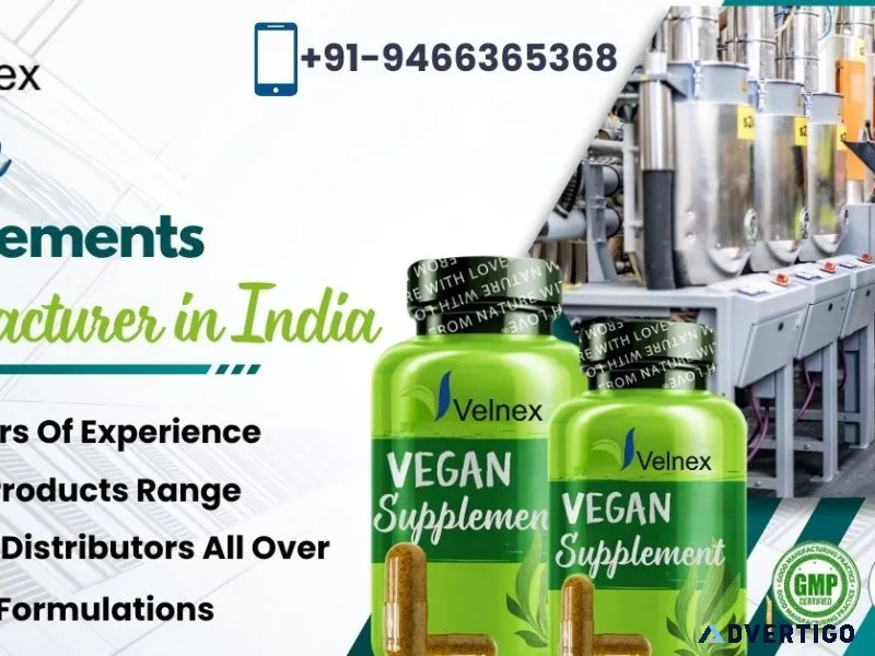 Vegan supplement manufacturer