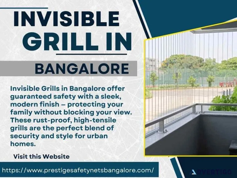 Upgrade your balcony safety with invisible grills in bangalore