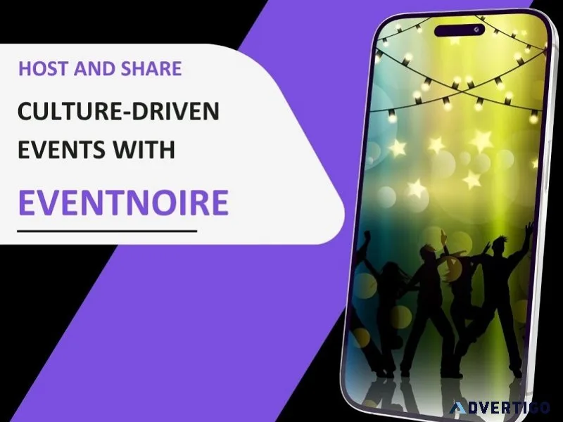 Host and share culture driven events with eventnoire