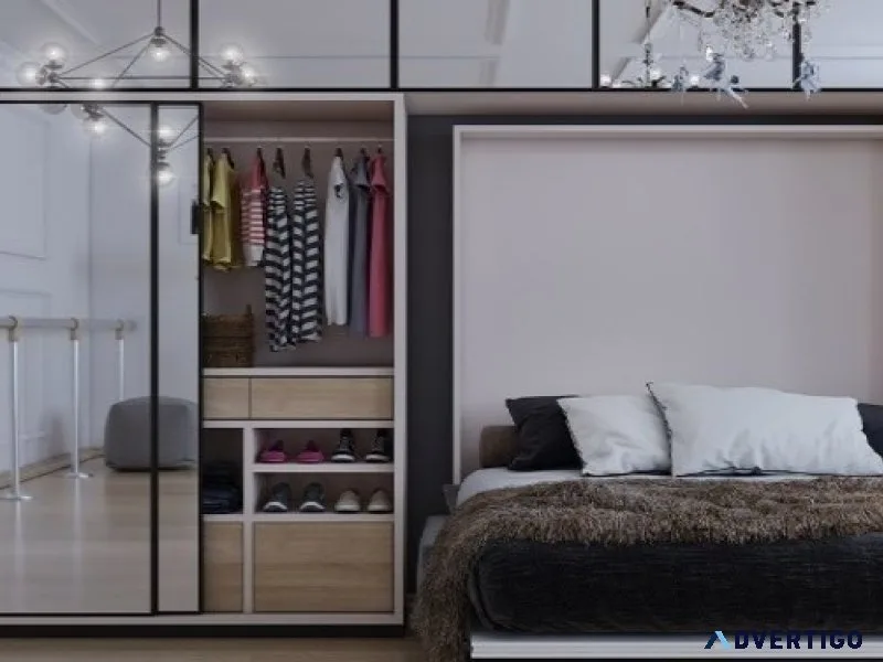 Space-saving sliding wardrobes for urban homes