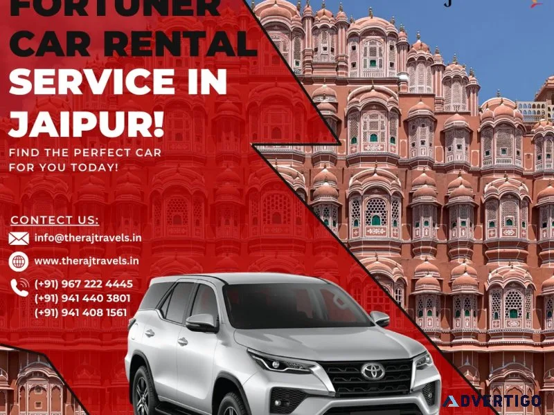 Hire fortuner in jaipur | raj travels car rental