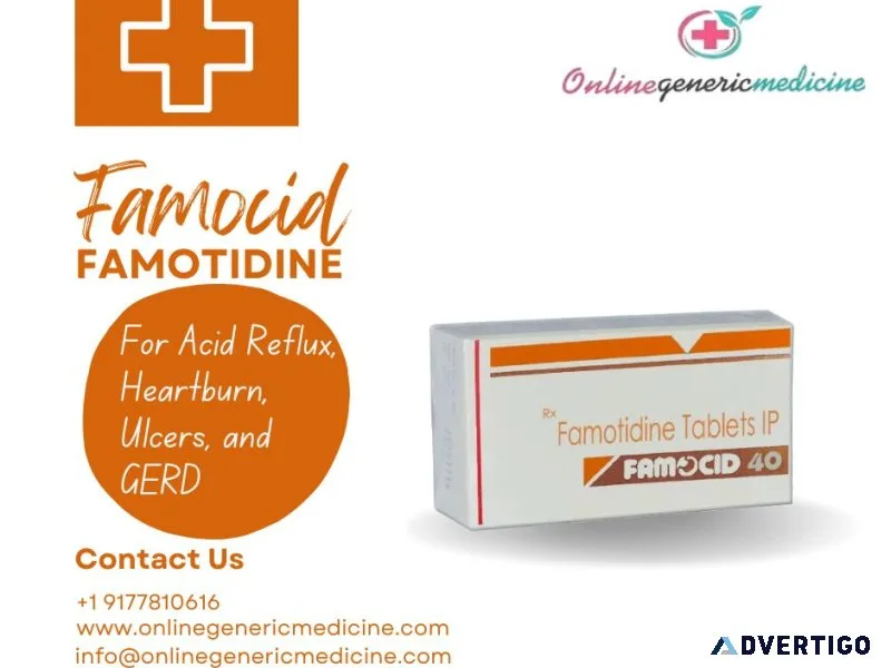 Buy famocid famotidine for fast relief from heartburn and acid r