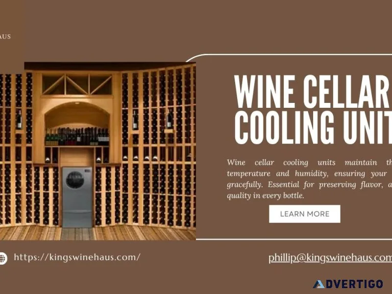 Premium wine cellar cooling units for perfect storage