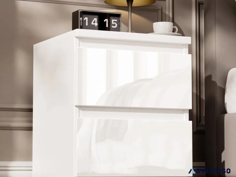 Modern bedside table that fits right in