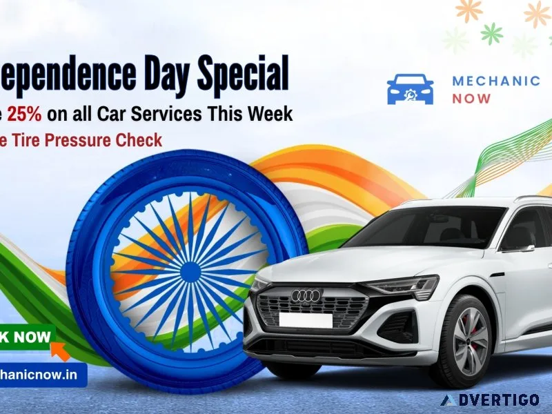 Big independence day discounts on car services
