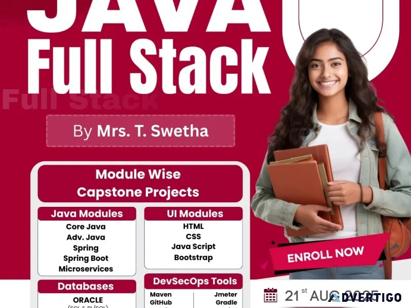 No 1 java full stack online training in hyderabad