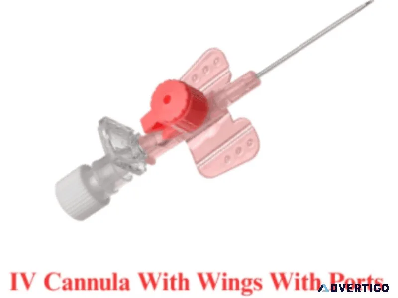 Trusted iv cannula with wing with port manufacturers