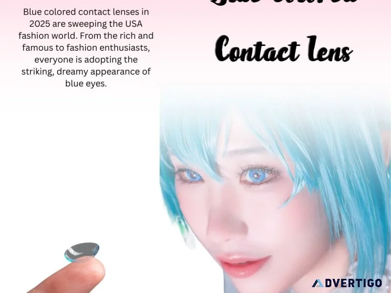 Buy the best blue colored contact lenses| im olola