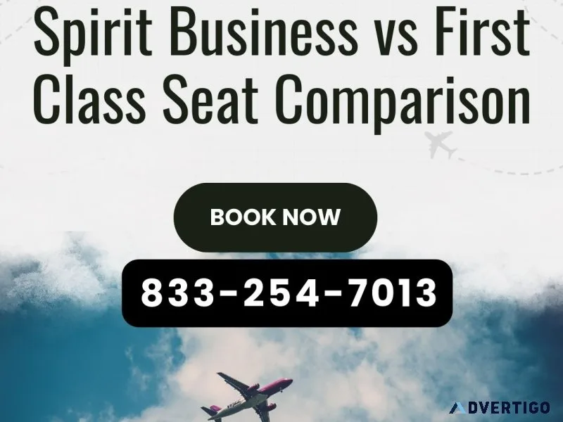 Exclusive comfort with spirit business vs first class seat