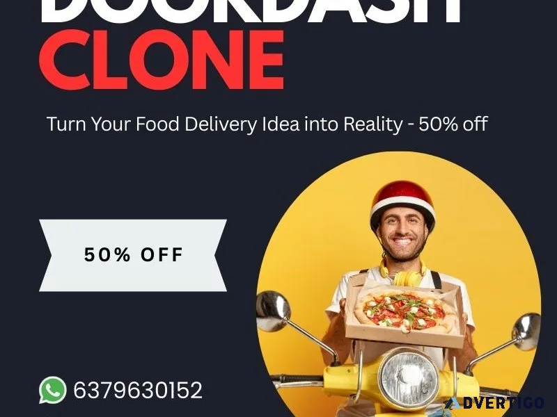 Turn your food delivery idea into reality with our doordash clon