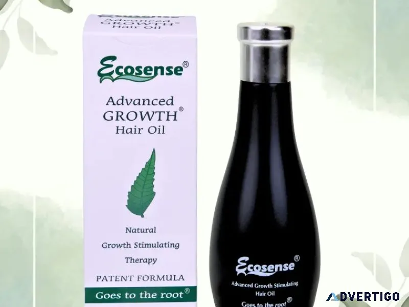 Natural hair growth oil for men & women – ecosense