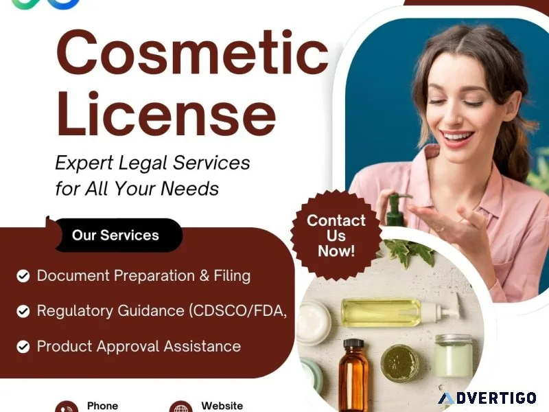 Meet bis & cdsco rules through cosmetic licence in india process