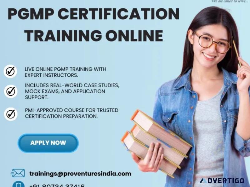 Pgmp certification training online|8072437416|proventures india