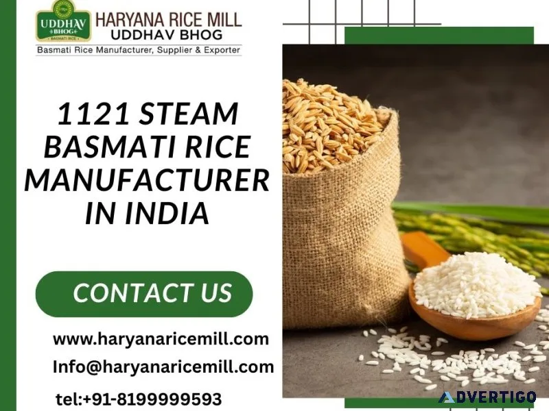 1121 steam basmati rice manufacturer in india