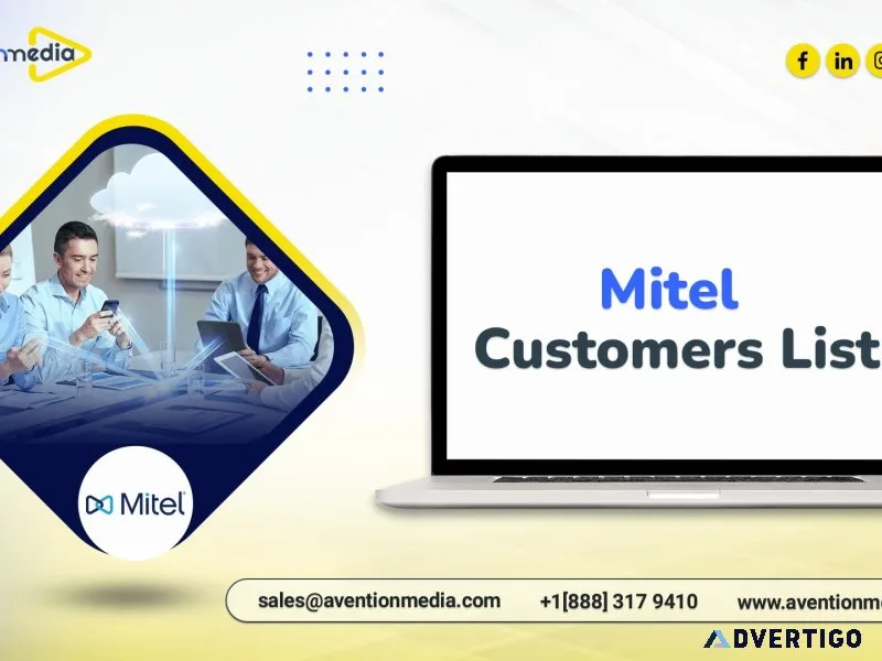 Buy 100% verified mitel customers list