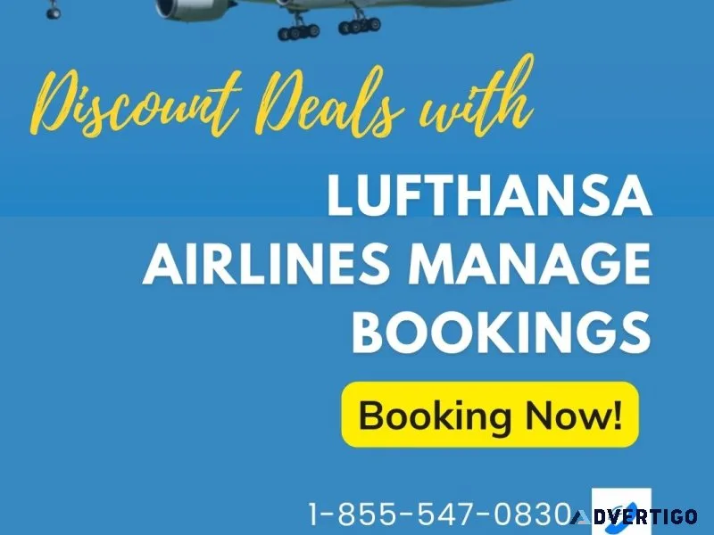 Discount deals with lufthansa airlines manage bookings