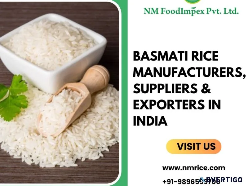 Basmati rice manufacturers, suppliers & exporters in india