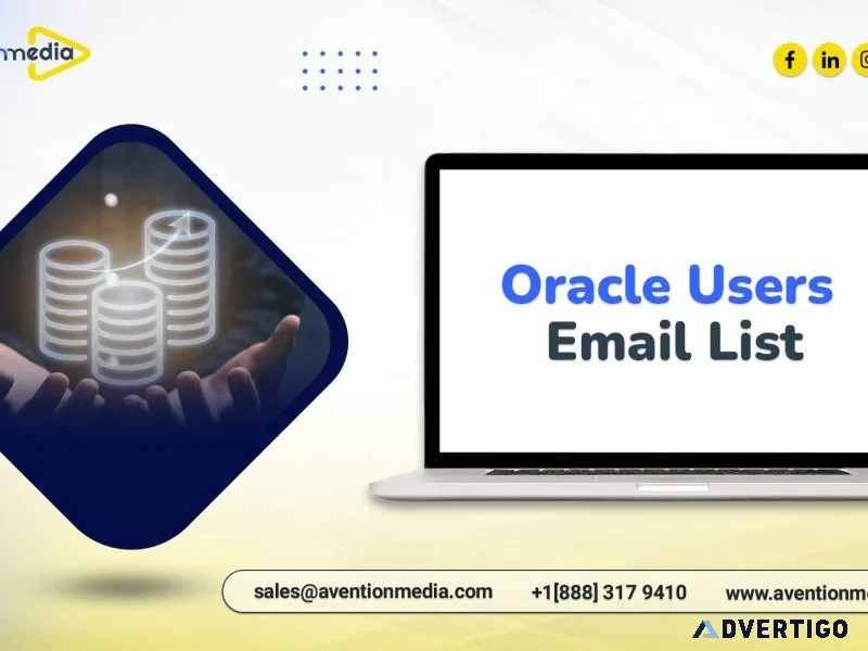Buy 100% verified oracle users email list for marketing success