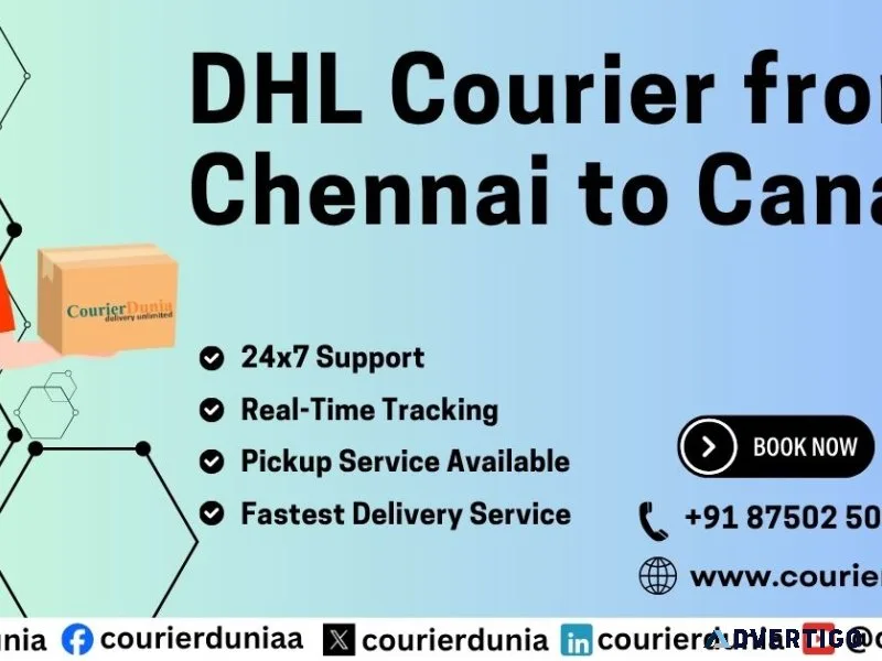 Send dhl courier from chennai to canada