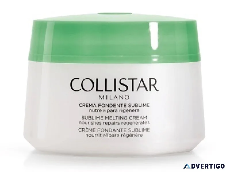 Verwen uzelf met luxe met collistar sublime melting cream