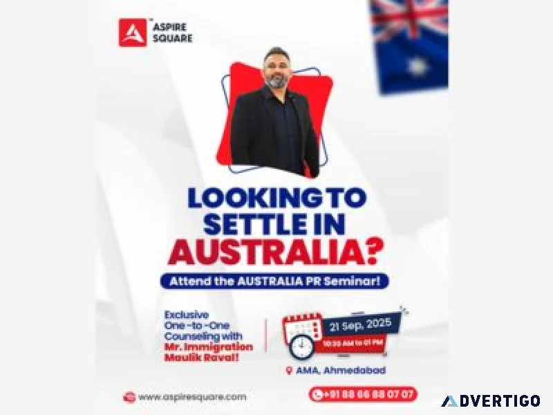 Australia pr seminar 2025 ahmedabad | aspire square