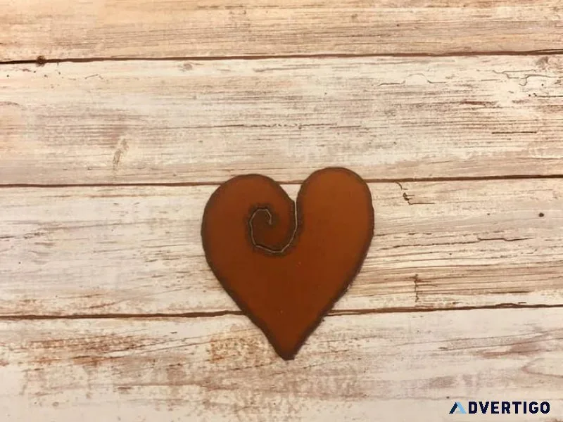 Rustic metal sign crafted for rustic elegance
