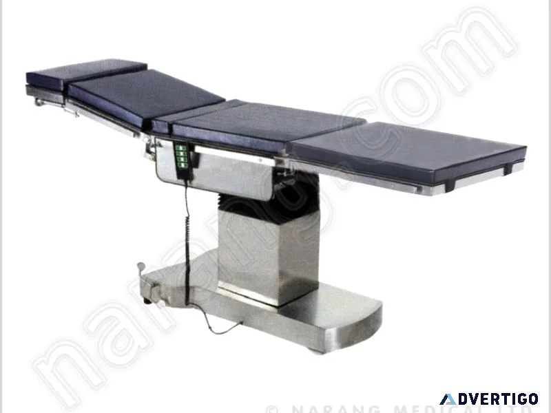C-arm compatible ot table exporters