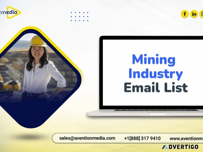 Get verified & accurate mining industry contacts with our email