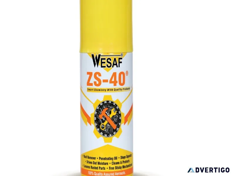 Wesaf zs-40 multi-purpose spray – rust remover & lubricant