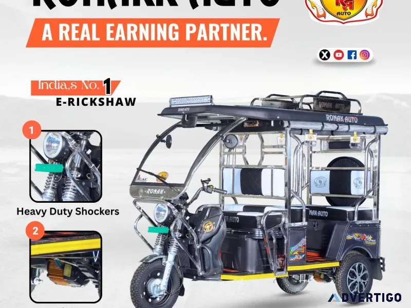 E rickshaw manufacturers in panipat