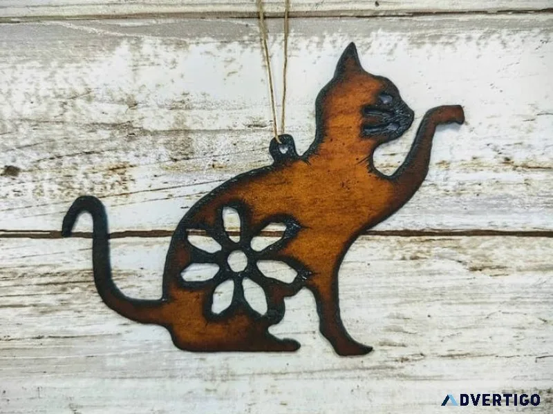 Handcrafted metal wall ornaments for stylish home and garden dec