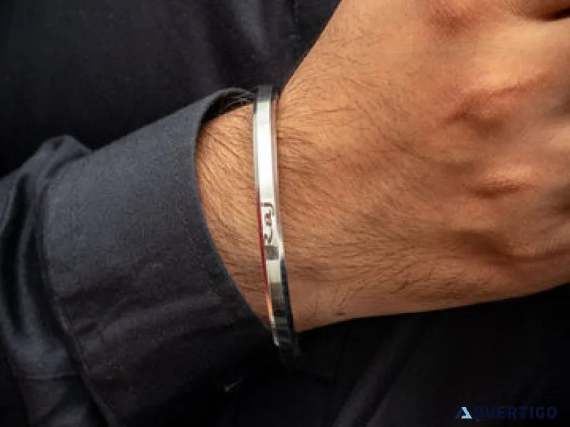 Stainless steel kadas for men