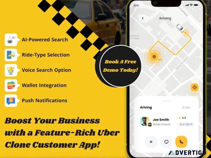 Fully customizable taxi app like uber for modern ride-hailing