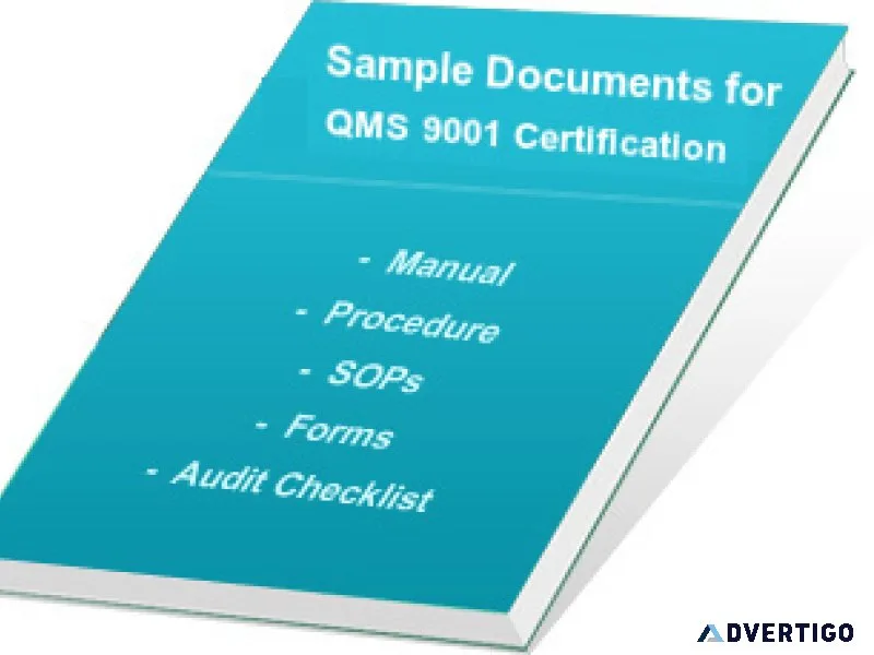 Ready-to-use iso 9001 documents by certification consultancy