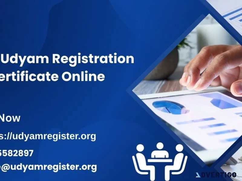 Apply udyam registration certificate online