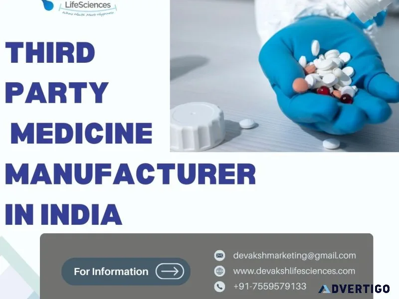 Third party medicine manufacturer in india